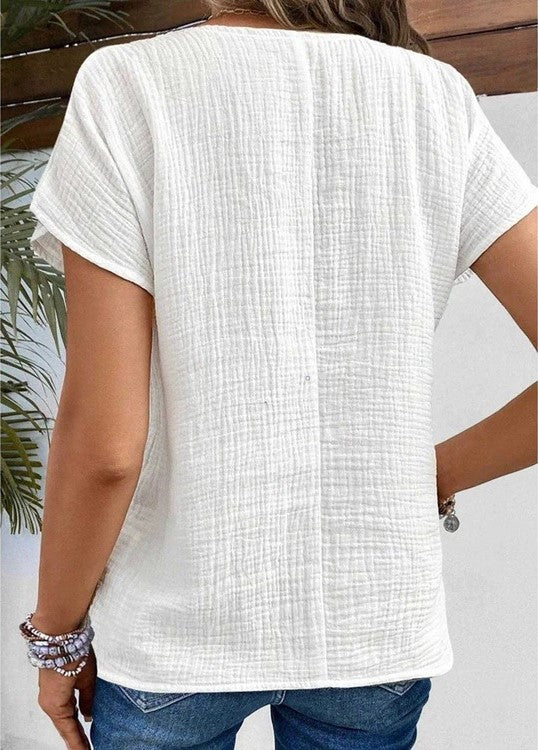 Tova – Zomers Blouse met Relaxte Pasvorm