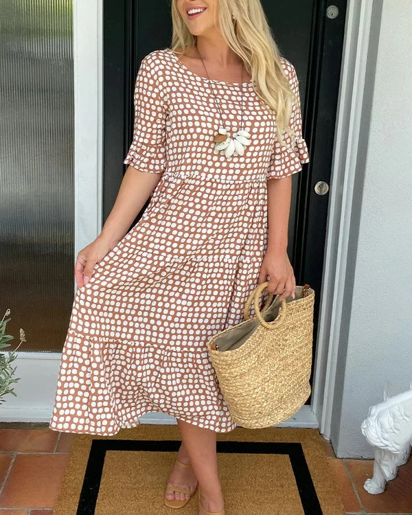 Liesbeth - Relaxed Tiered Midi Jurk