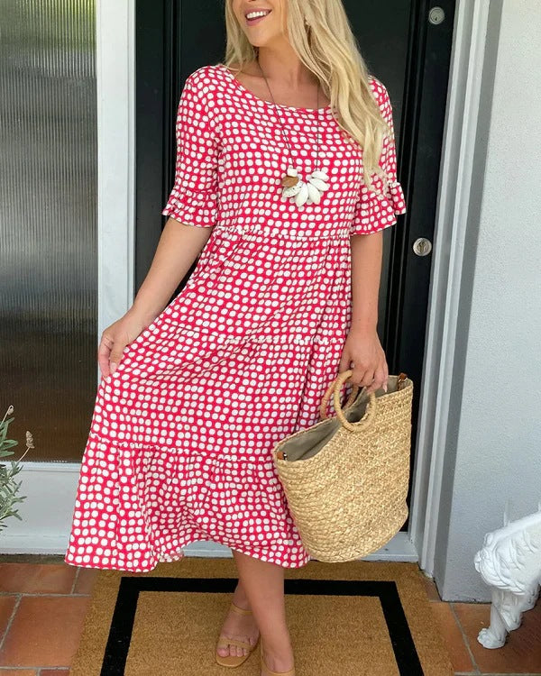 Liesbeth - Relaxed Tiered Midi Jurk