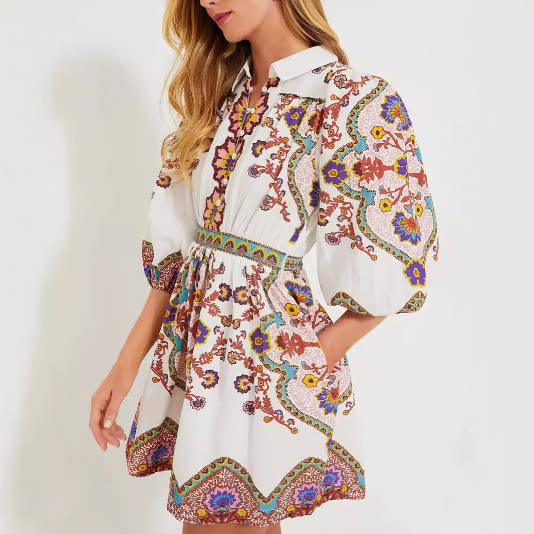 Emmas® | Elegante jurk met verfijnde patronen
