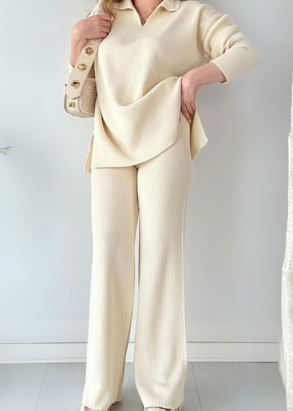 Addison – Casual Geribde 2-Delige Set voor Dames