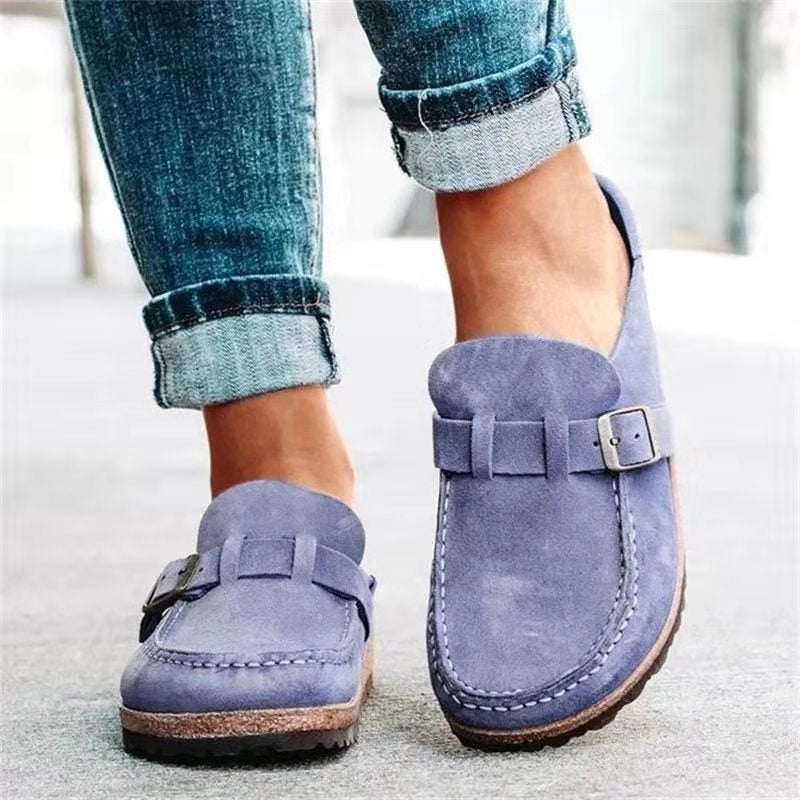 Sadie – Stijlvolle, Ondersteunende Suède Orthopedische Loafers