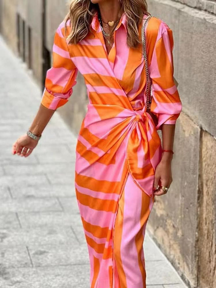 Emmas® | Jurk met Wikkelprint