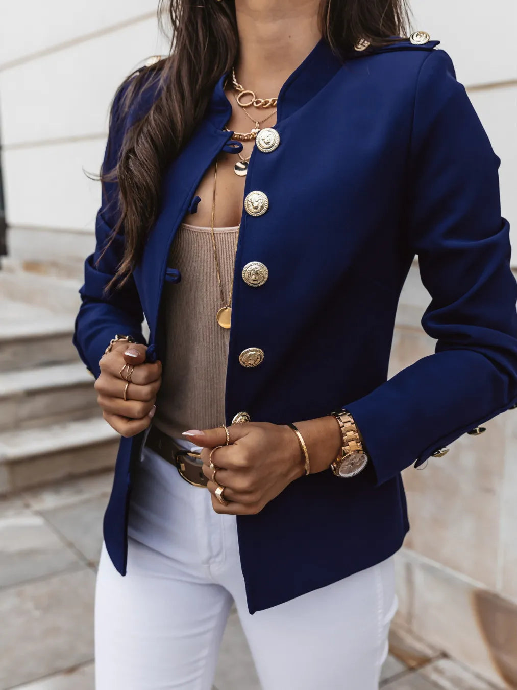 Herra – Elegante Jas met Knopen
