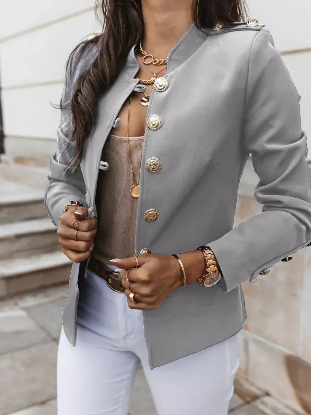 Herra – Elegante Jas met Knopen