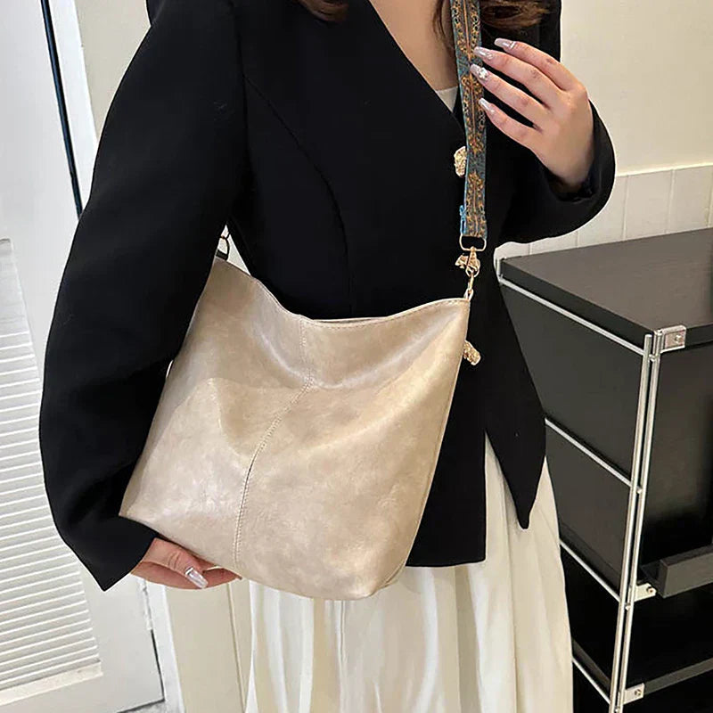 Alora – Vintage PU Leren Crossbody Schoudertas