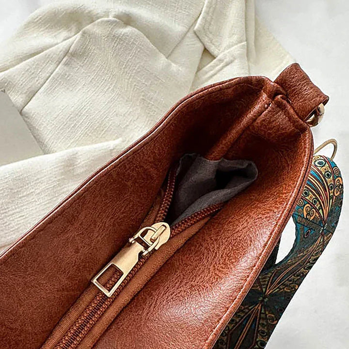 Alora – Vintage PU Leren Crossbody Schoudertas