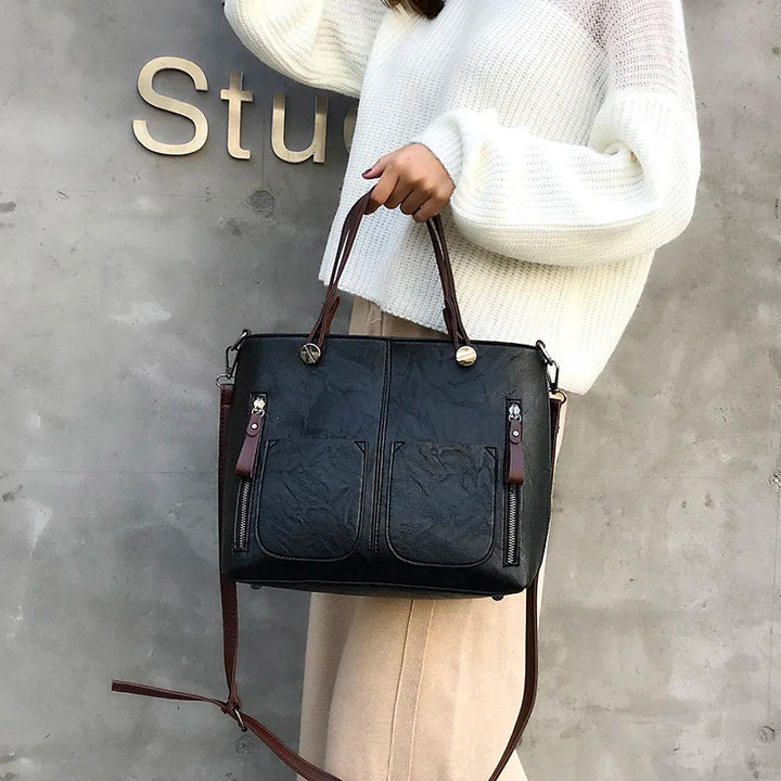 Winslet - Iconische Retro PU Leren Crossbody Handtas