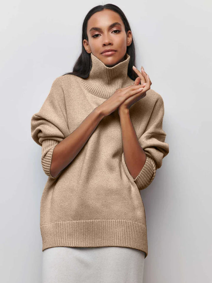Eden - Elegante Oversized Coltrui Gebreide Trui