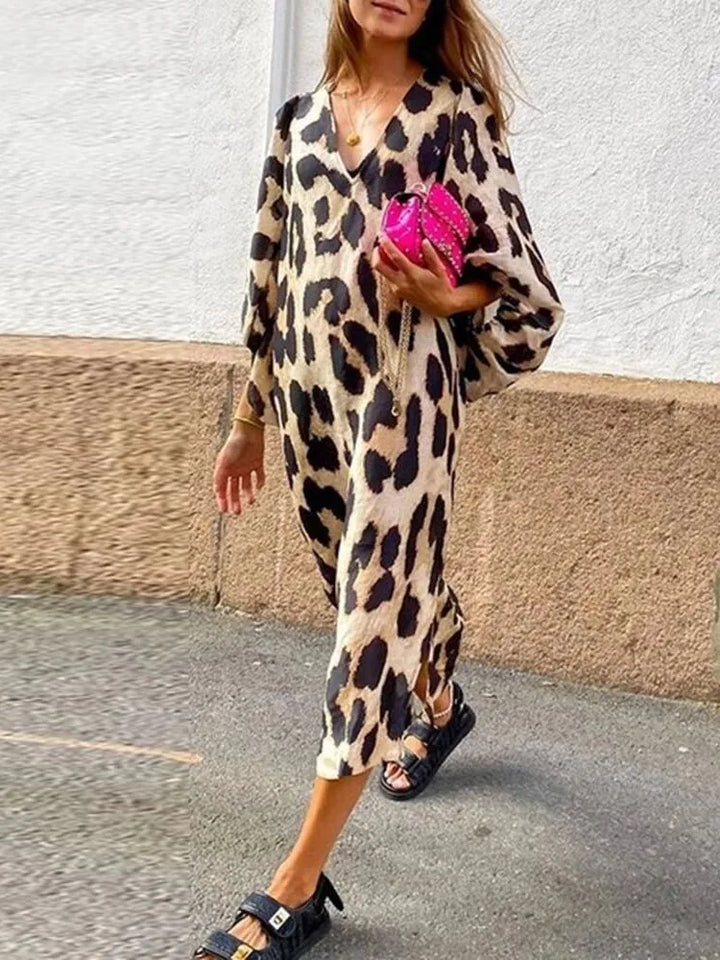 Lisa – Jurk met Luipaardprint
