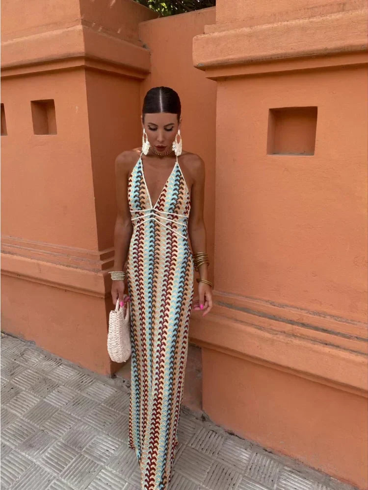 Serena - Lange Jurk met Ontblote Rug