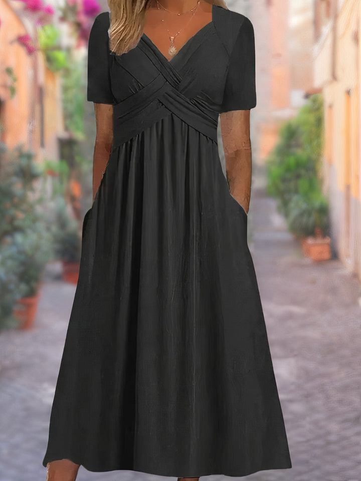 Isra - Comfortabele Zomerjurk met V-hals