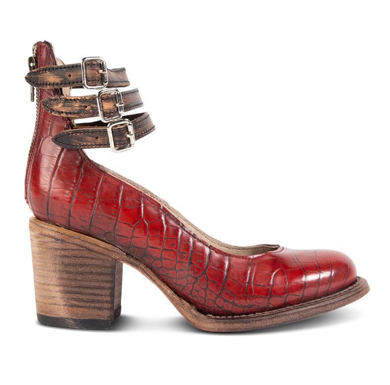 Ever – Dames Enkellaarsjes met Ronde Neus en Blokhak