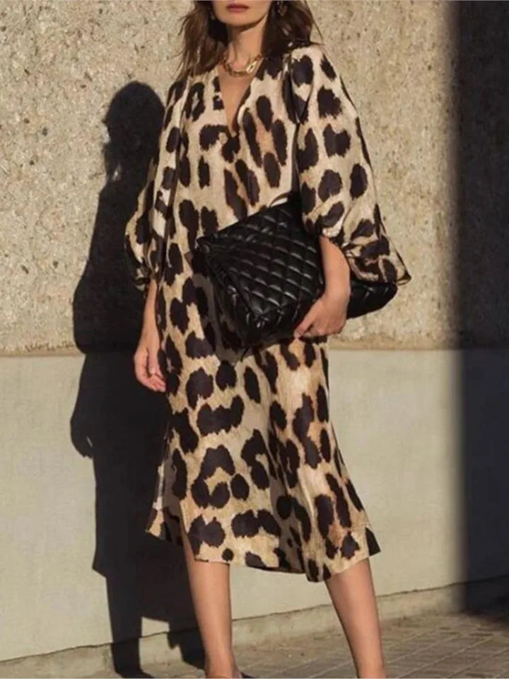 Lisa – Jurk met Luipaardprint