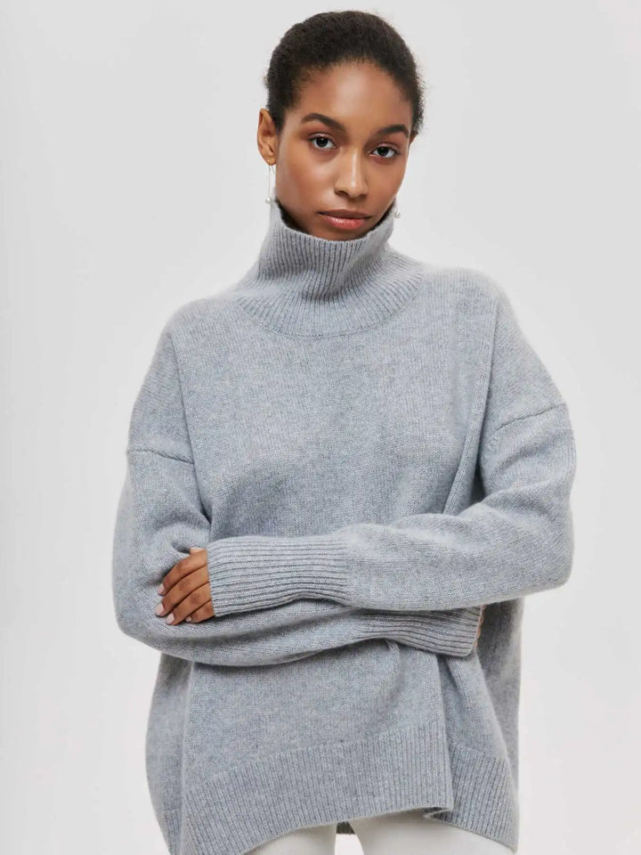 Eden - Elegante Oversized Coltrui Gebreide Trui