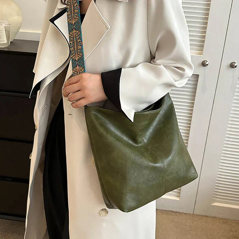 Alora – Vintage PU Leren Crossbody Schoudertas