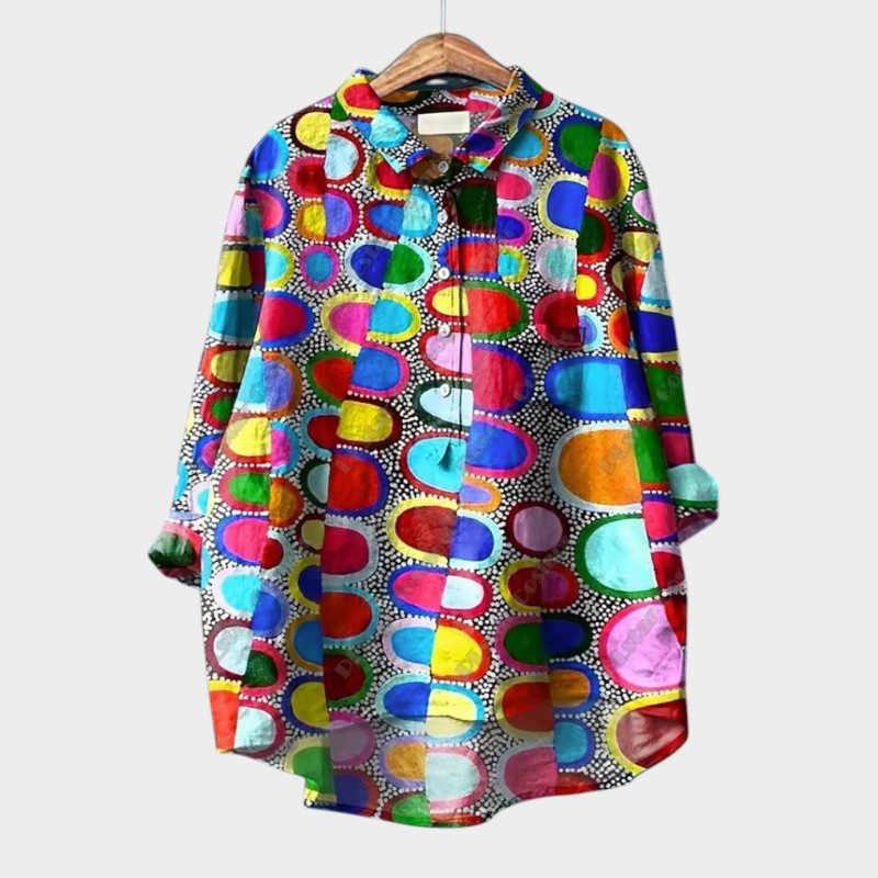 Dottie – Blouse met Natuurmotief