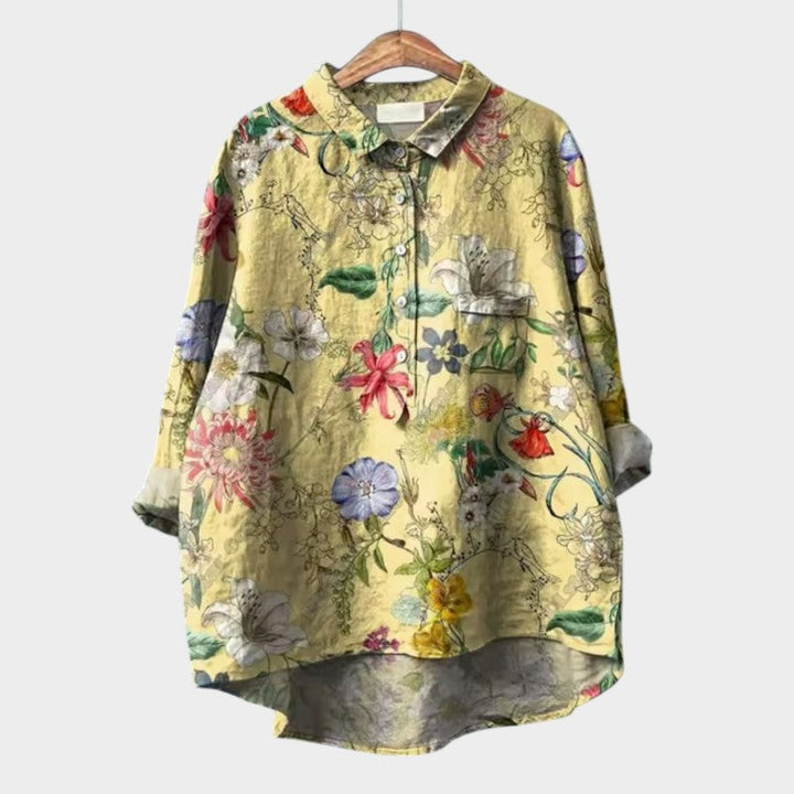 Dottie – Blouse met Natuurmotief
