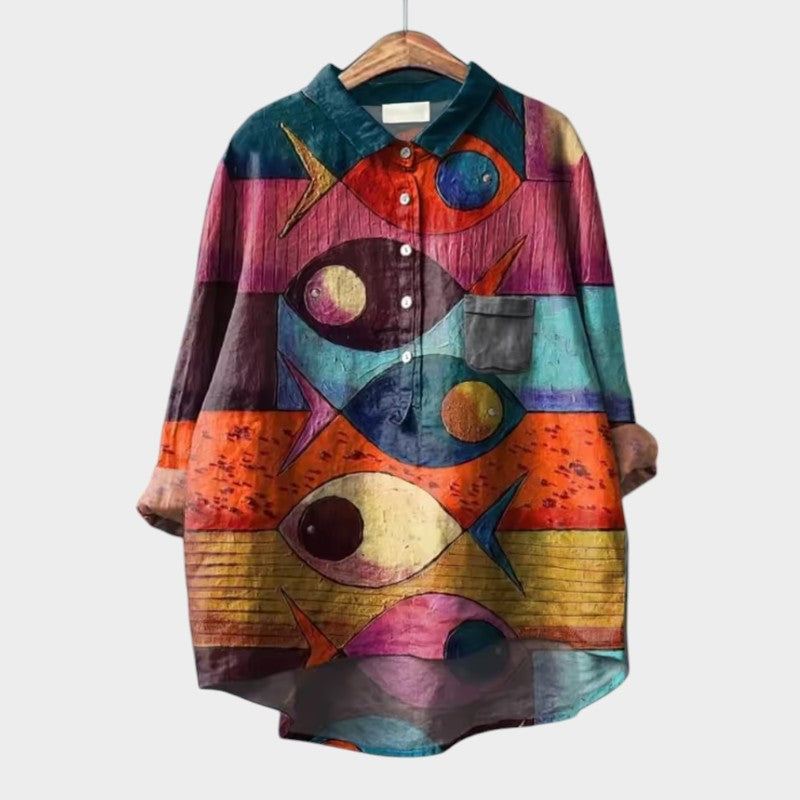 Jazira – Blouse met Dierenprint