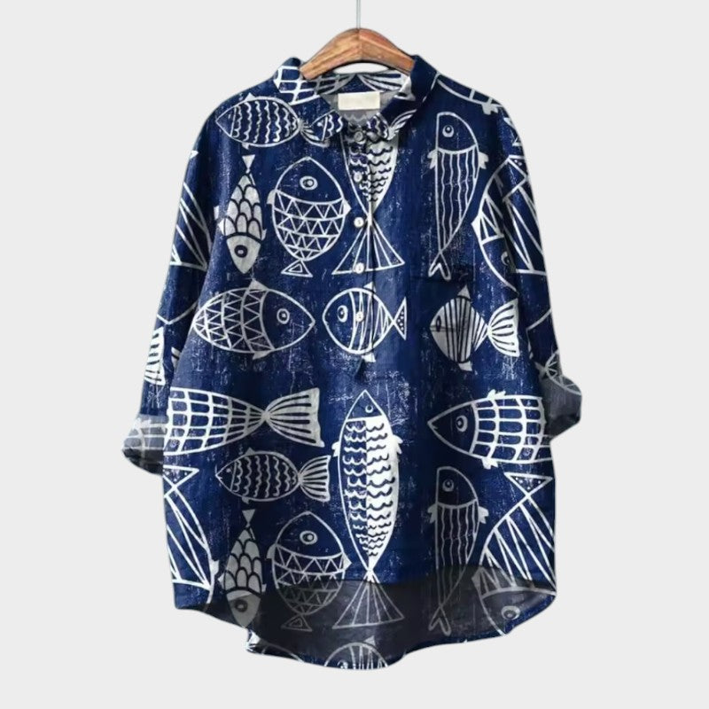 Jazira – Blouse met Dierenprint