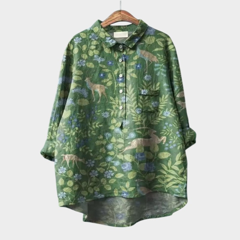 Jazira – Blouse met Dierenprint