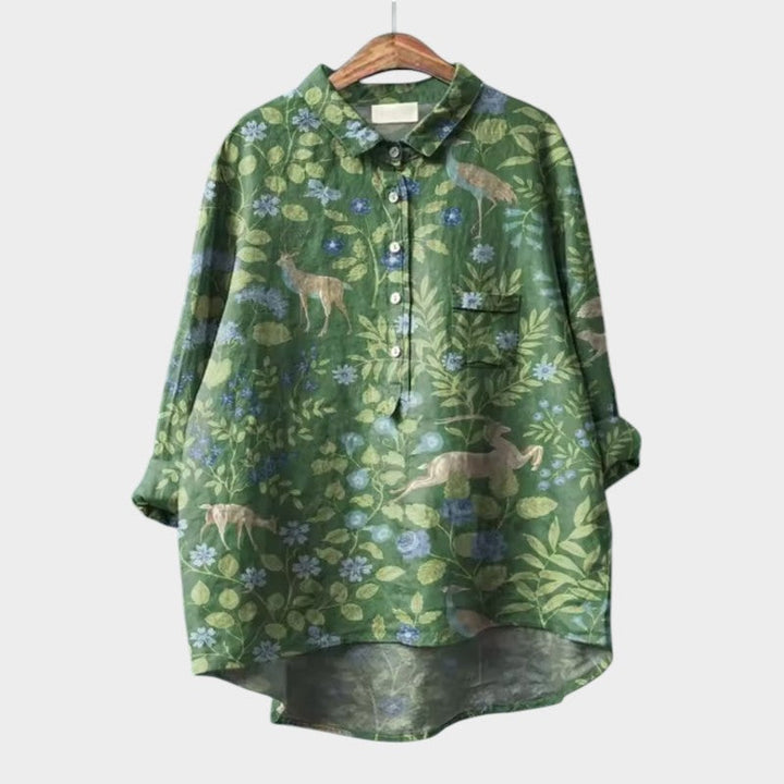 Jazira – Blouse met Dierenprint