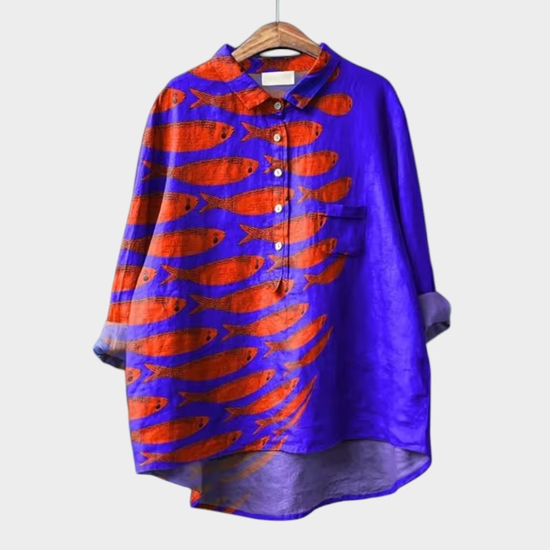 Jazira – Blouse met Dierenprint