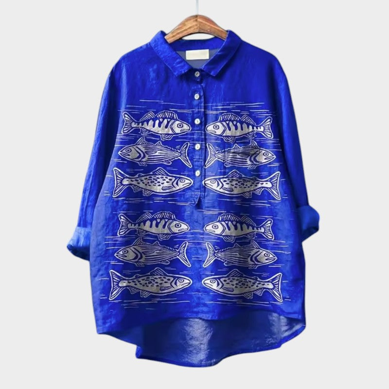Jazira – Blouse met Dierenprint