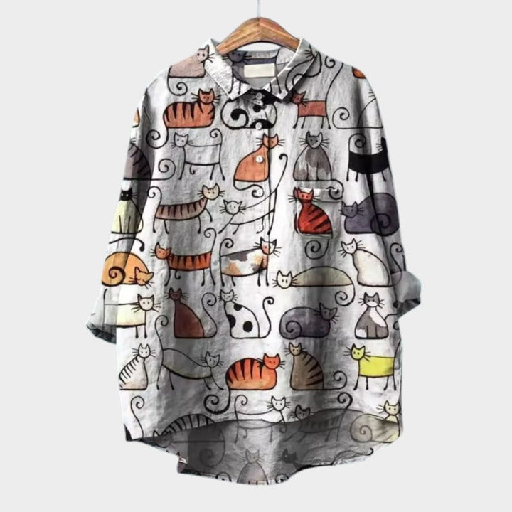 Jazira – Blouse met Dierenprint