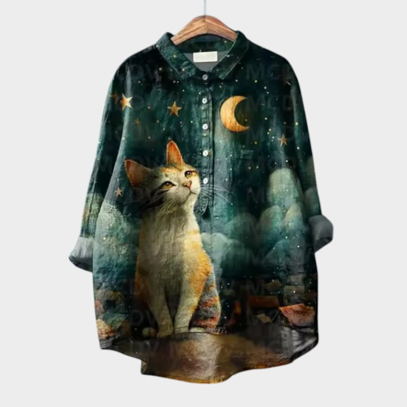 Feloura – Blouse met Dierenprint