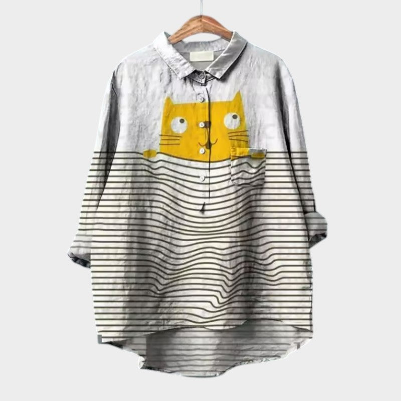 Feloura – Blouse met Dierenprint