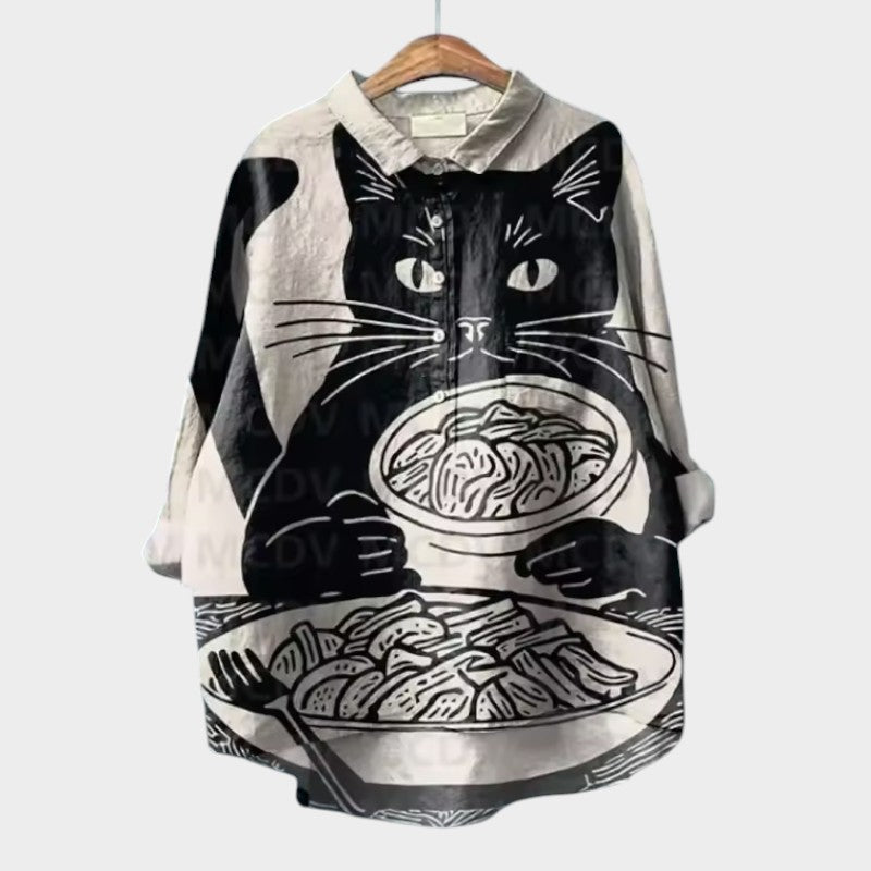 Feloura – Blouse met Dierenprint