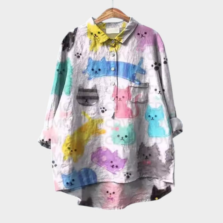 Feloura – Blouse met Dierenprint