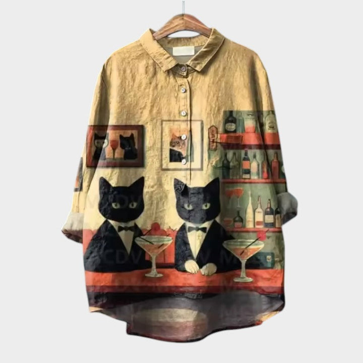 Feloura – Blouse met Dierenprint