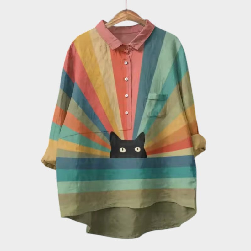 Feloura – Blouse met Dierenprint