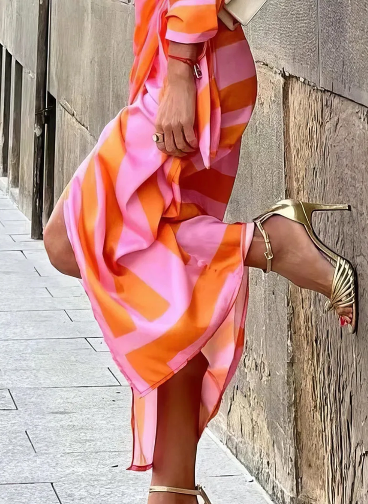 Emmas® | Jurk met Wikkelprint
