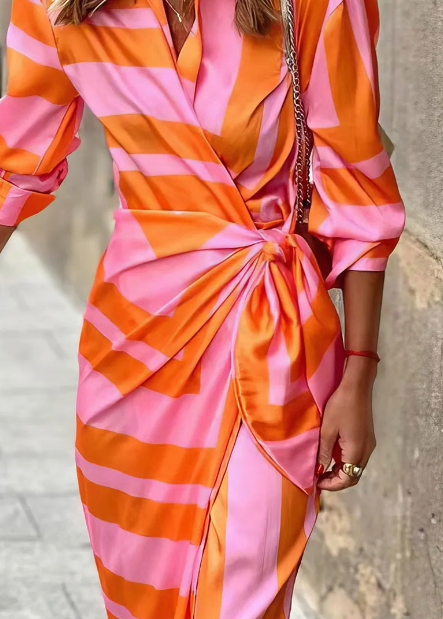 Emmas® | Jurk met Wikkelprint