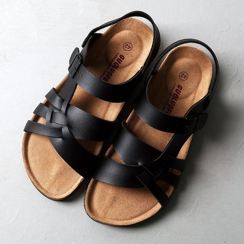 James - Premium Leren Comfortabele Outdoor Sandalen