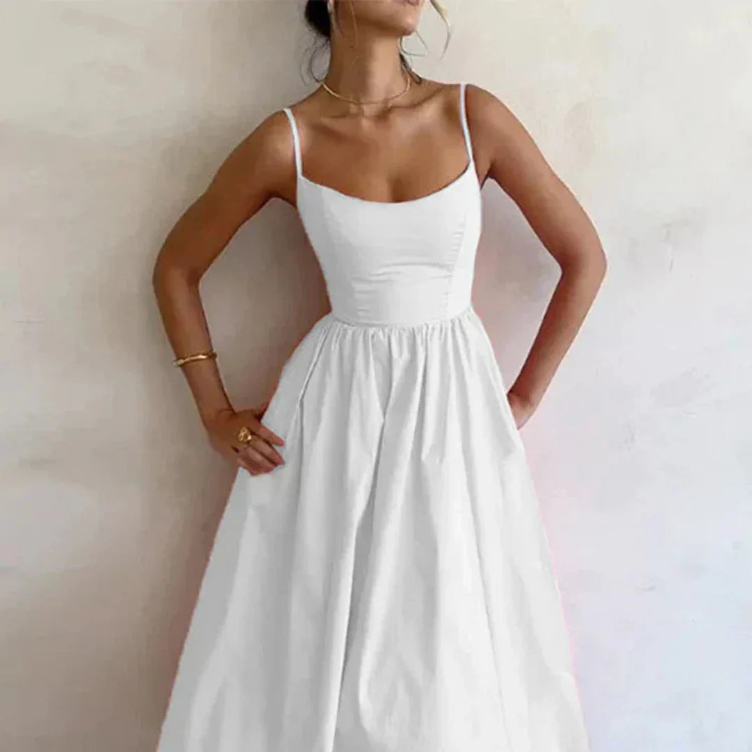 Fransien - Spaghettidrager Jurk