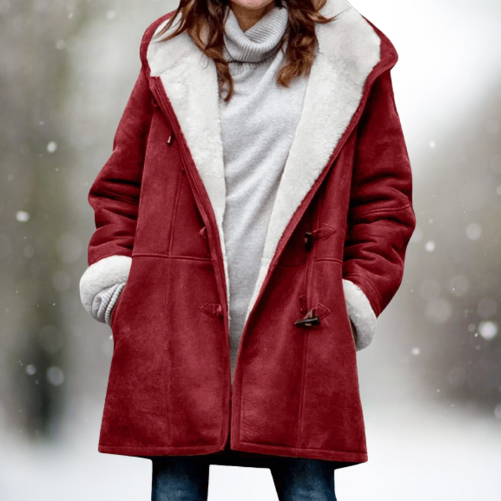Chloe – Warme Suède Fleece Herfstjas