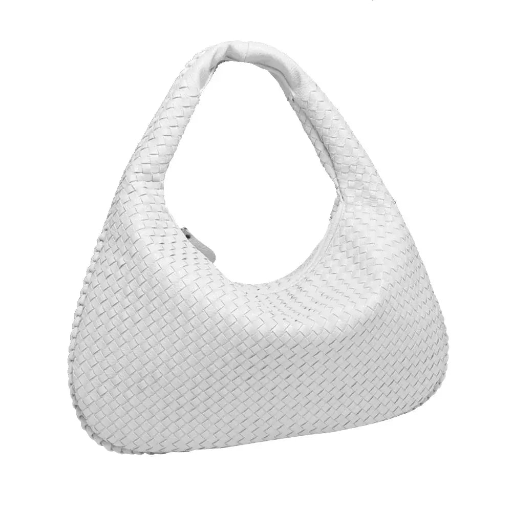 Tessa – Elegante Geweven Tote Bag van PU-Leder