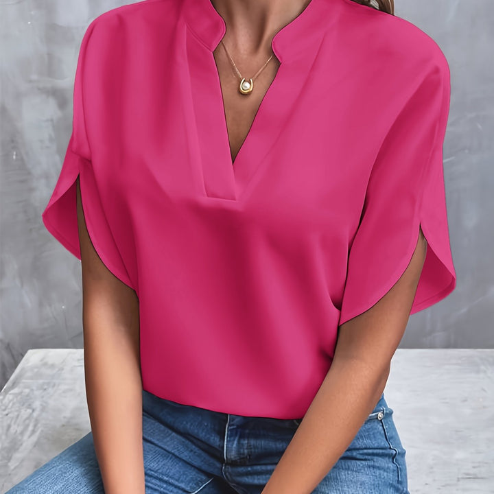 Hensley - Elegante V-Hals Blouse