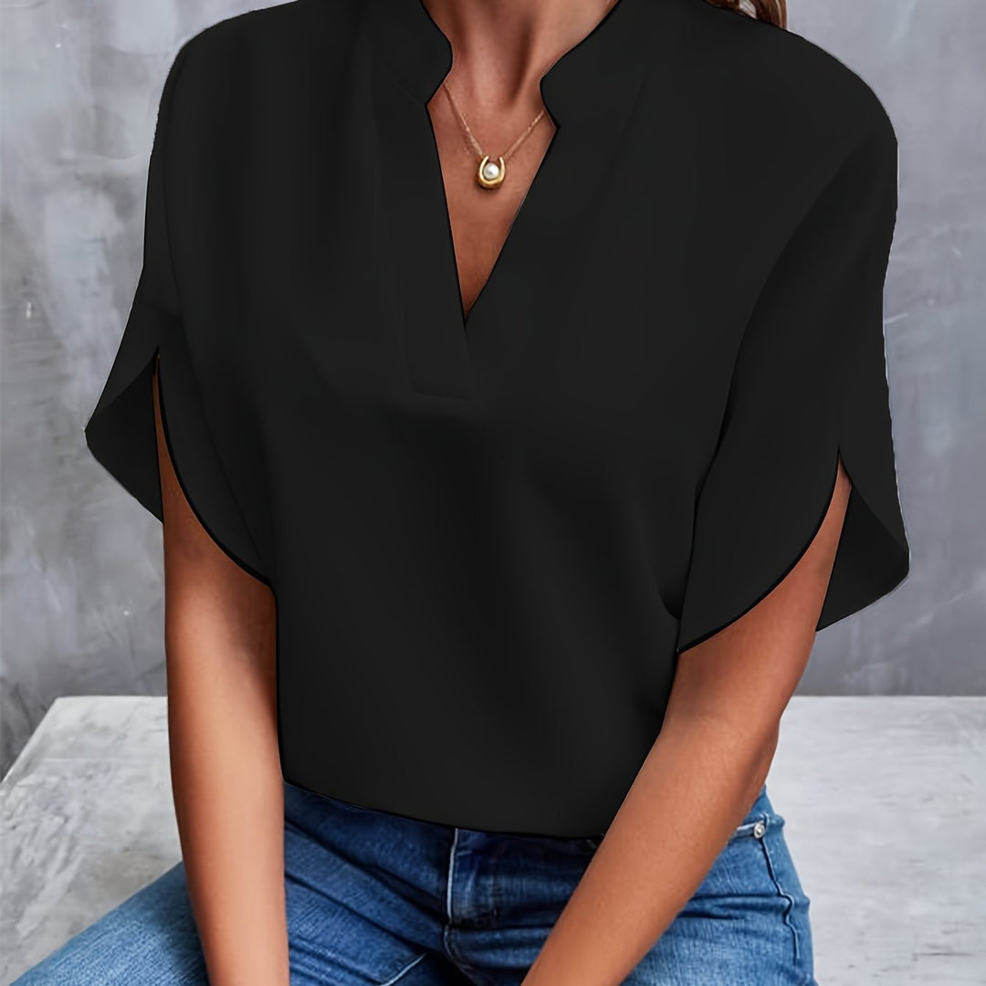 Hensley - Elegante V-Hals Blouse