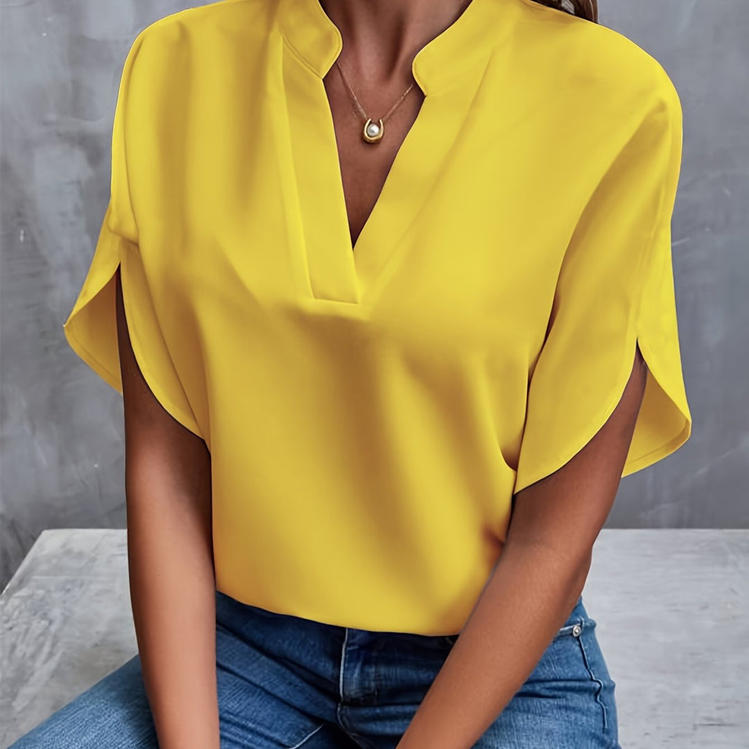 Hensley - Elegante V-Hals Blouse