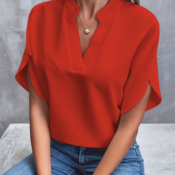 Hensley - Elegante V-Hals Blouse