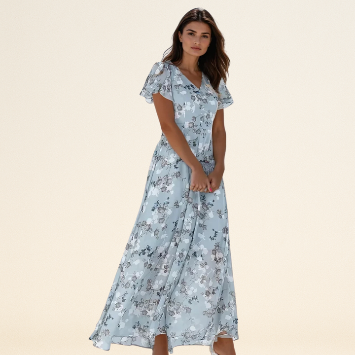 Victoria – Glamoureuze Jurk met Buikbedekking