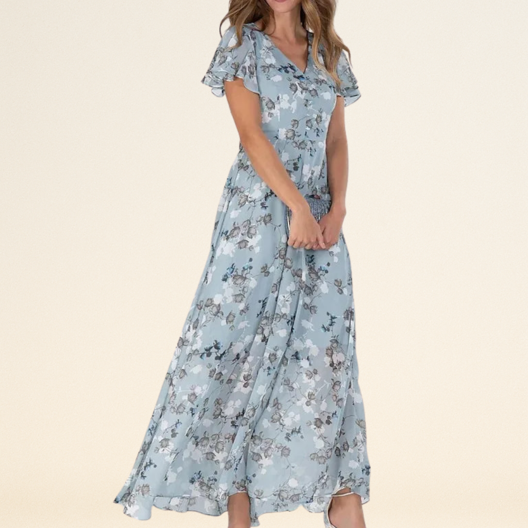 Victoria – Glamoureuze Jurk met Buikbedekking