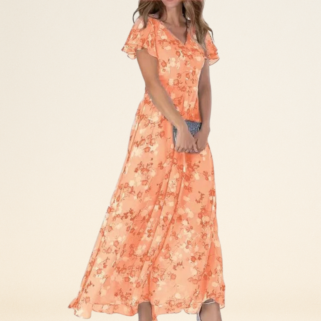 Victoria – Glamoureuze Jurk met Buikbedekking