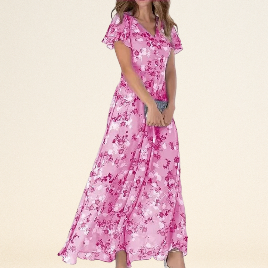 Victoria – Glamoureuze Jurk met Buikbedekking