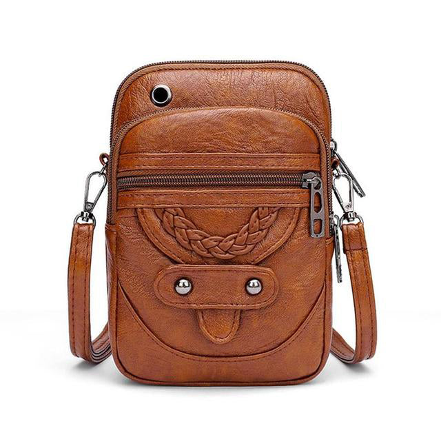 Marisela - Vintage Gevlochten Crossbody Tas